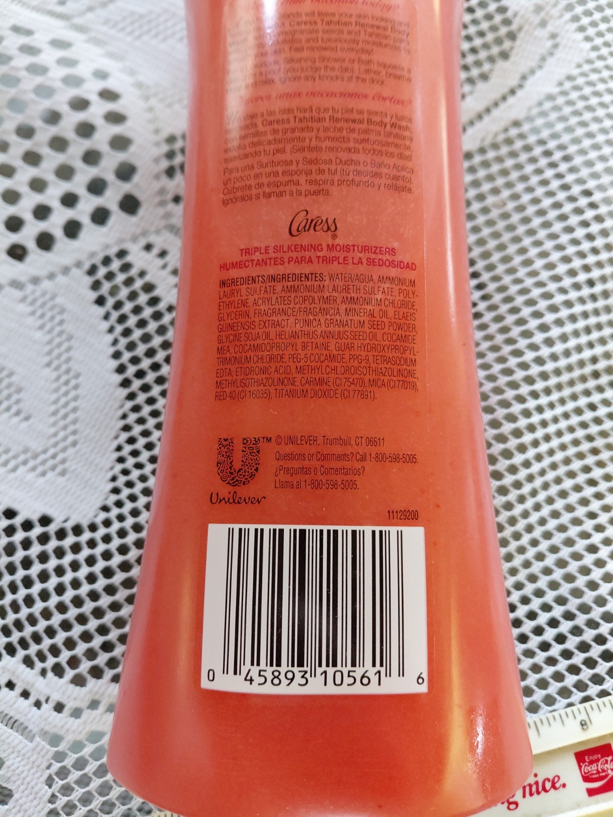 Caress Tahitian Renewal Silkening Body Wash Pomegranate Seed Tahiti