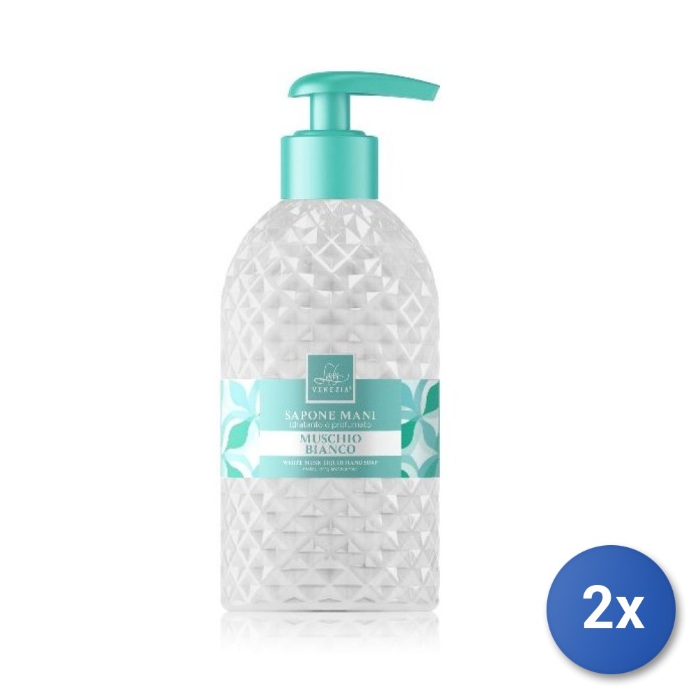 2X Lady Venezia Rainbow Soap 500 ML White Musk