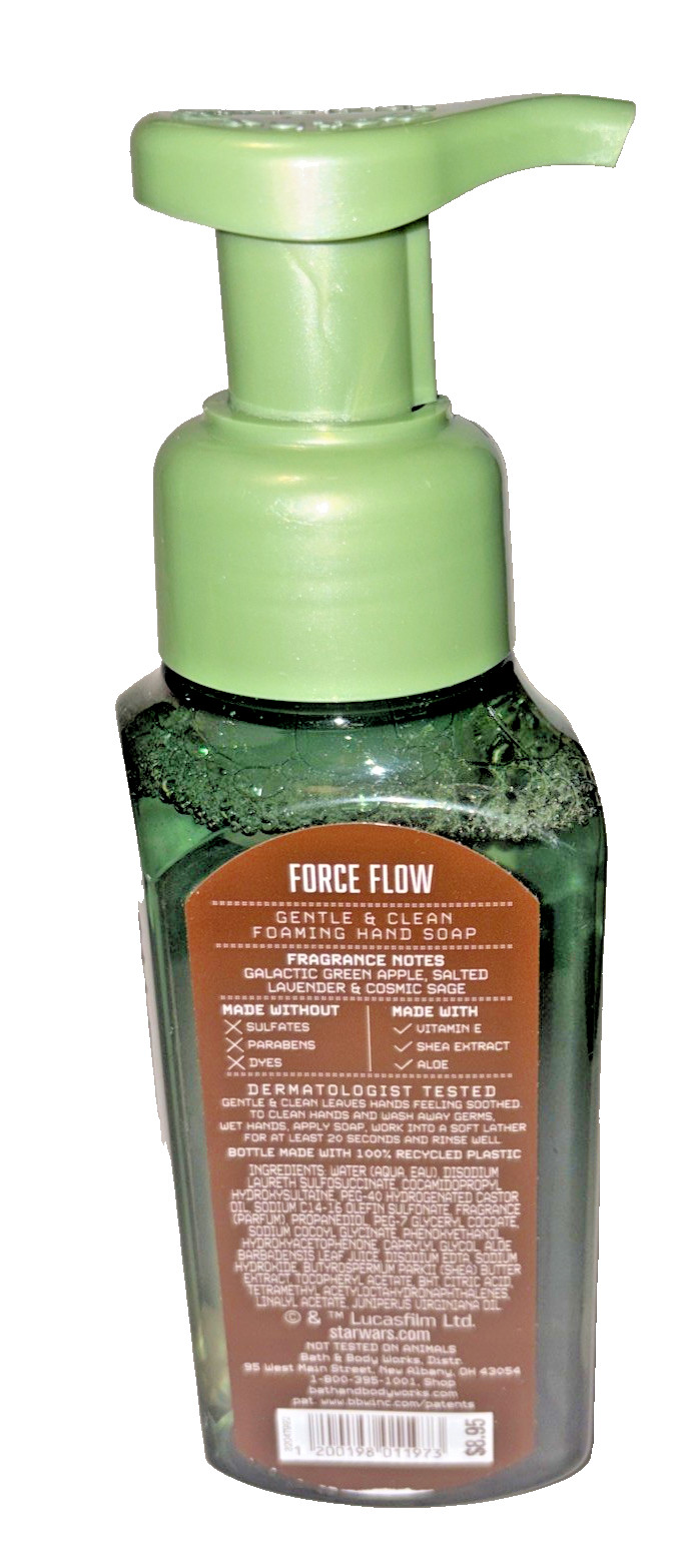 Bath & Body Works Star Wars Force Flow Mandalorian & Grogu Foaming Hand Soap NEW