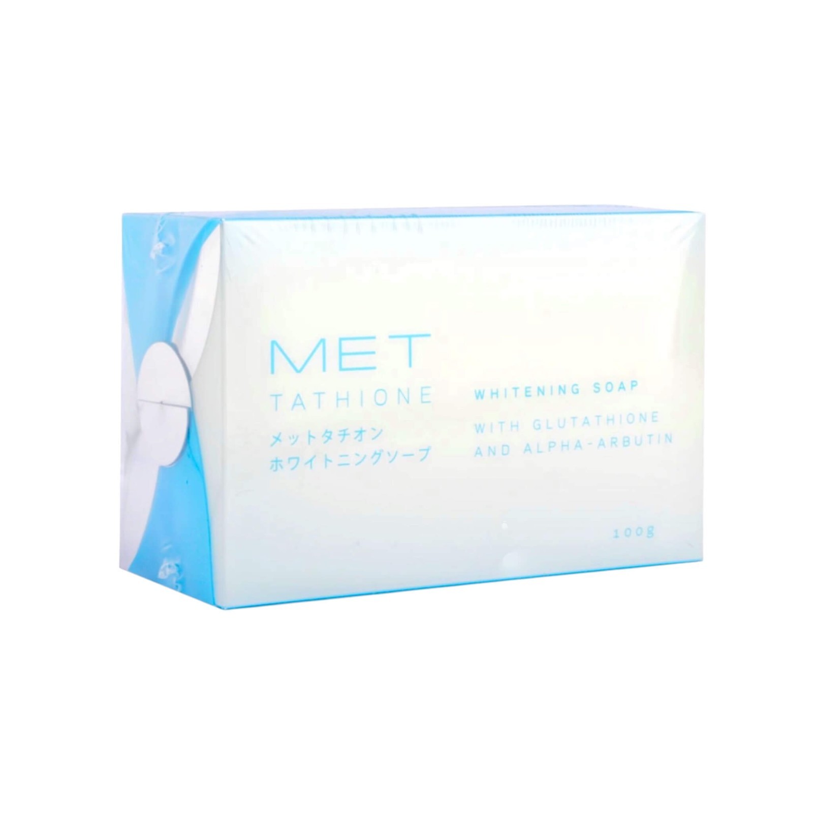 MET Tathione Glutathione & Arbutin Soap – Premium Face & Body Bar 100g 3pcs