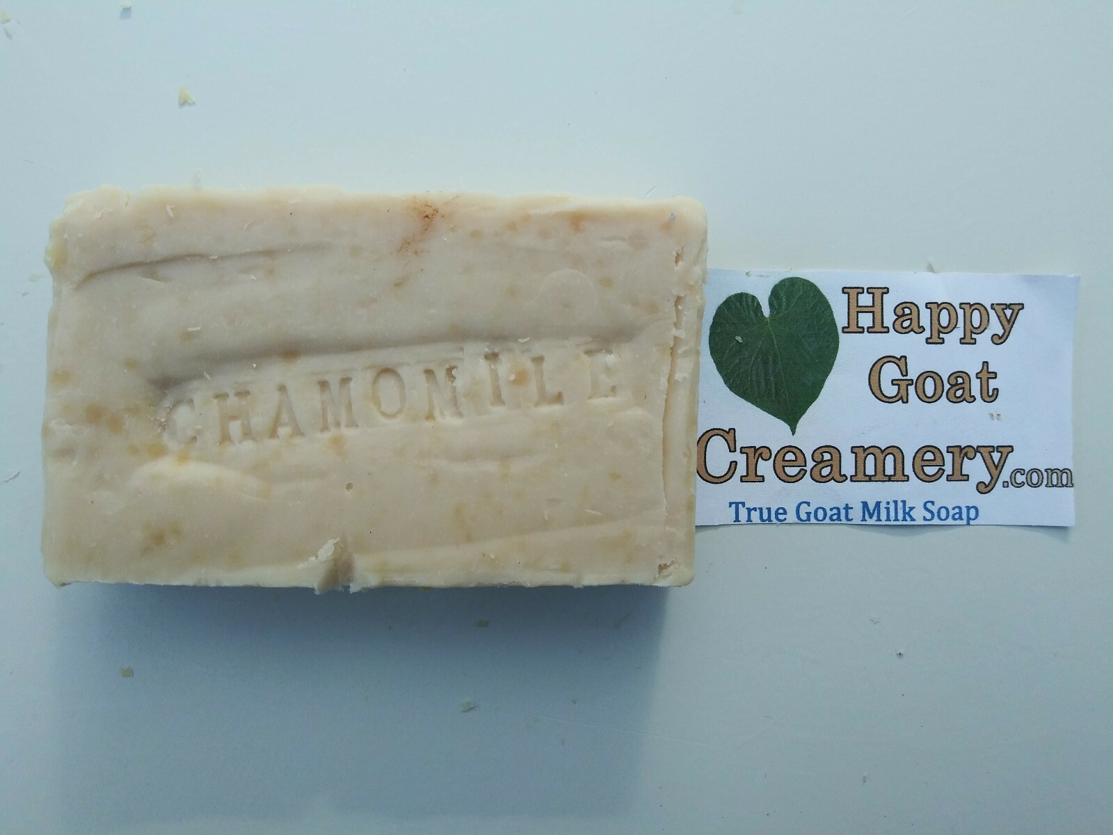 5 BARS CHAMOMILE PATCHOULI FRANKINCENSE MYRRH GOAT MILK SOAP HAPPY GOAT CREAMERY