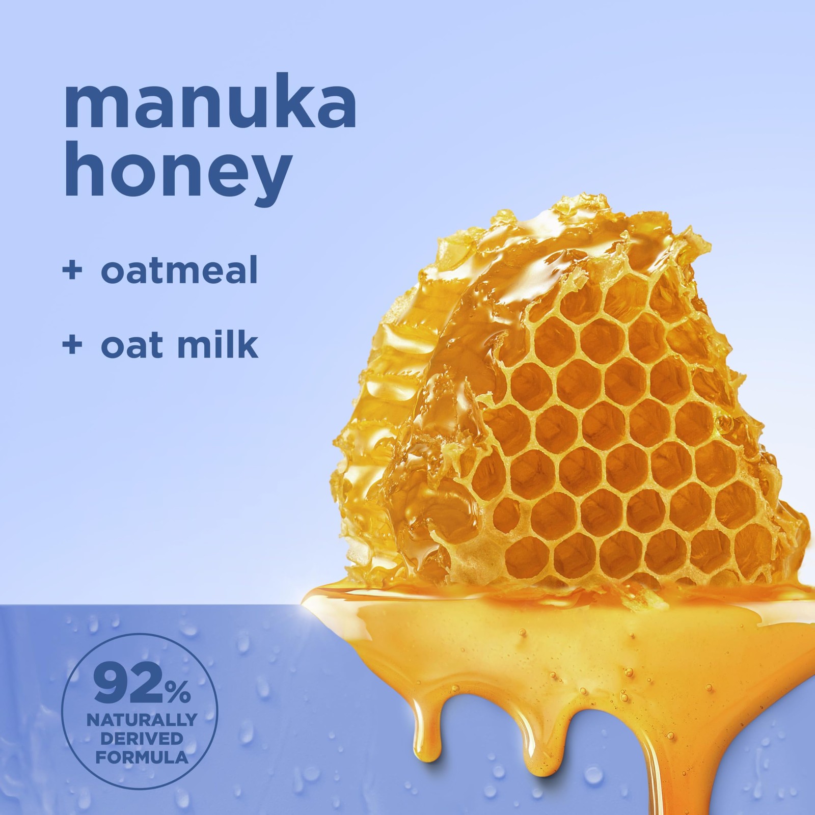 SheaMoisture Manuka Honey Oatmeal Body Wash 18 Fl Oz (Pack of 1), White