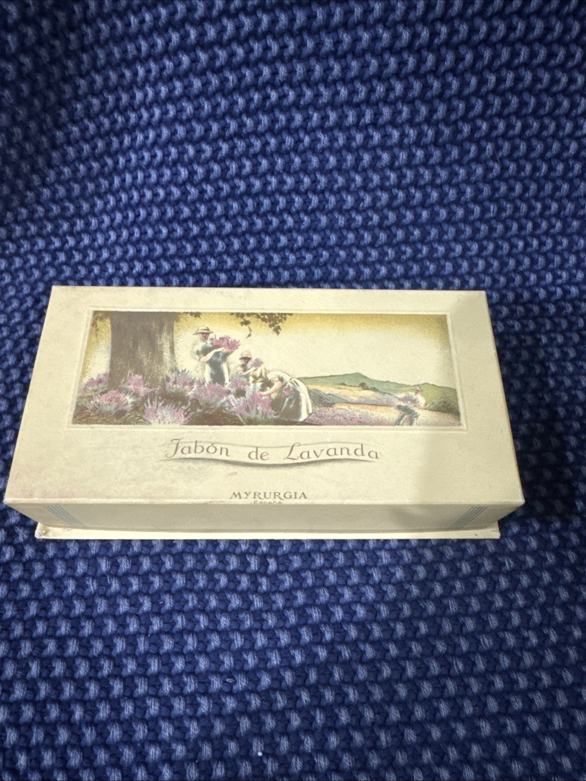 Jabon De Lavanda Myrurgia Espana Soap Lot of 2 Vintage From Spain Empty Bottle