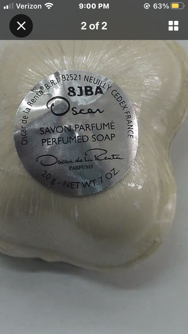 Vintage OSCAR DE LA RENTA FOR WOMEN 0.7 OZ / 20 GMS Perfumed Soap Unwrapped