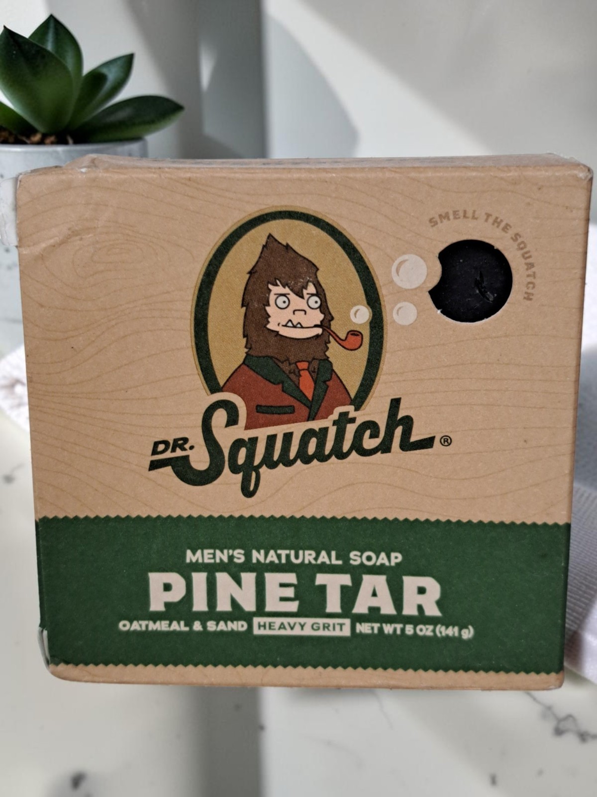 Dr Squatch Men’s Natural Soap Pine Tar 5 oz bar Heavy Grit
