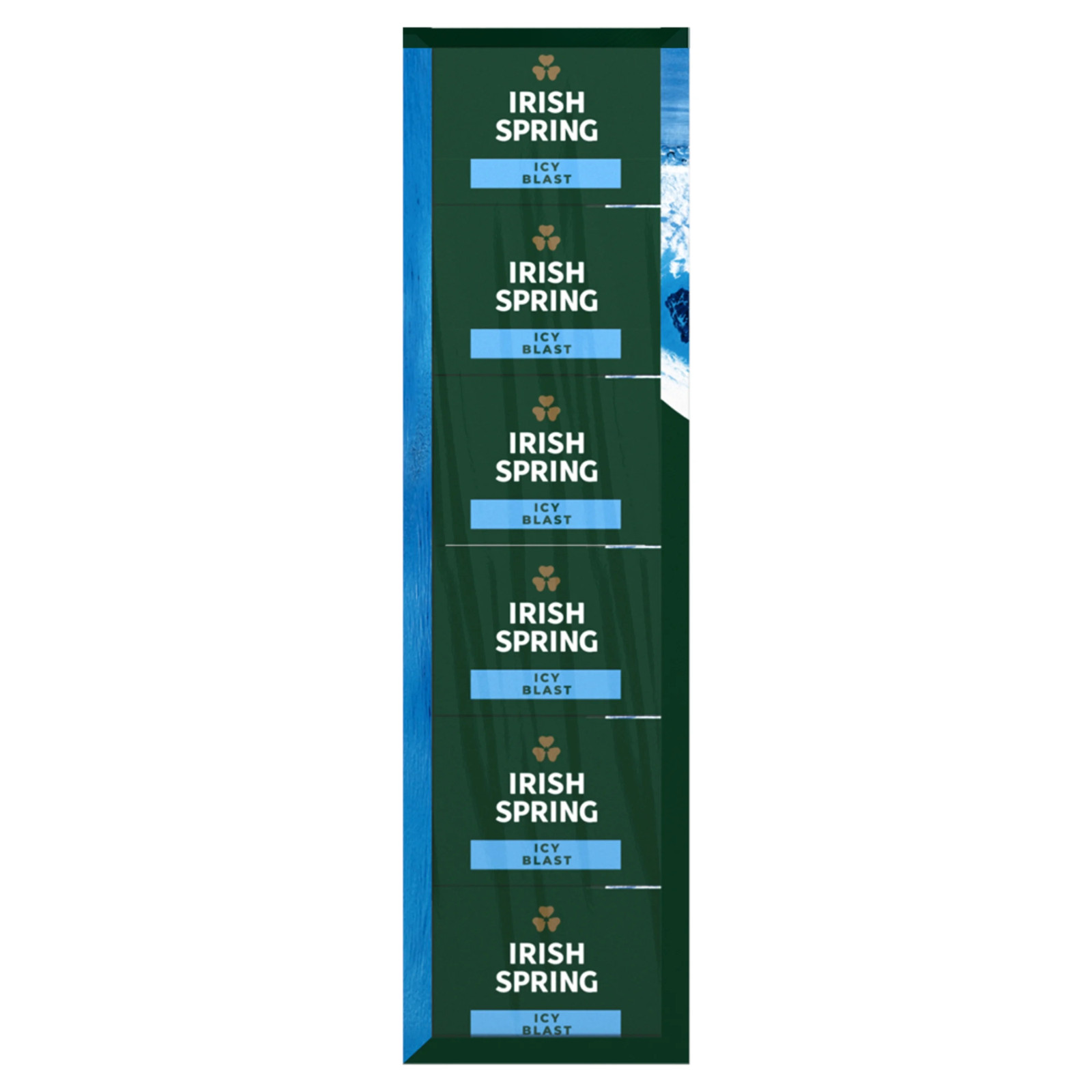 Irish Spring Icy Blast Bar Soap for Men, Mens Bar Soap, 12 Pack, 3.7 oz Soap Bar