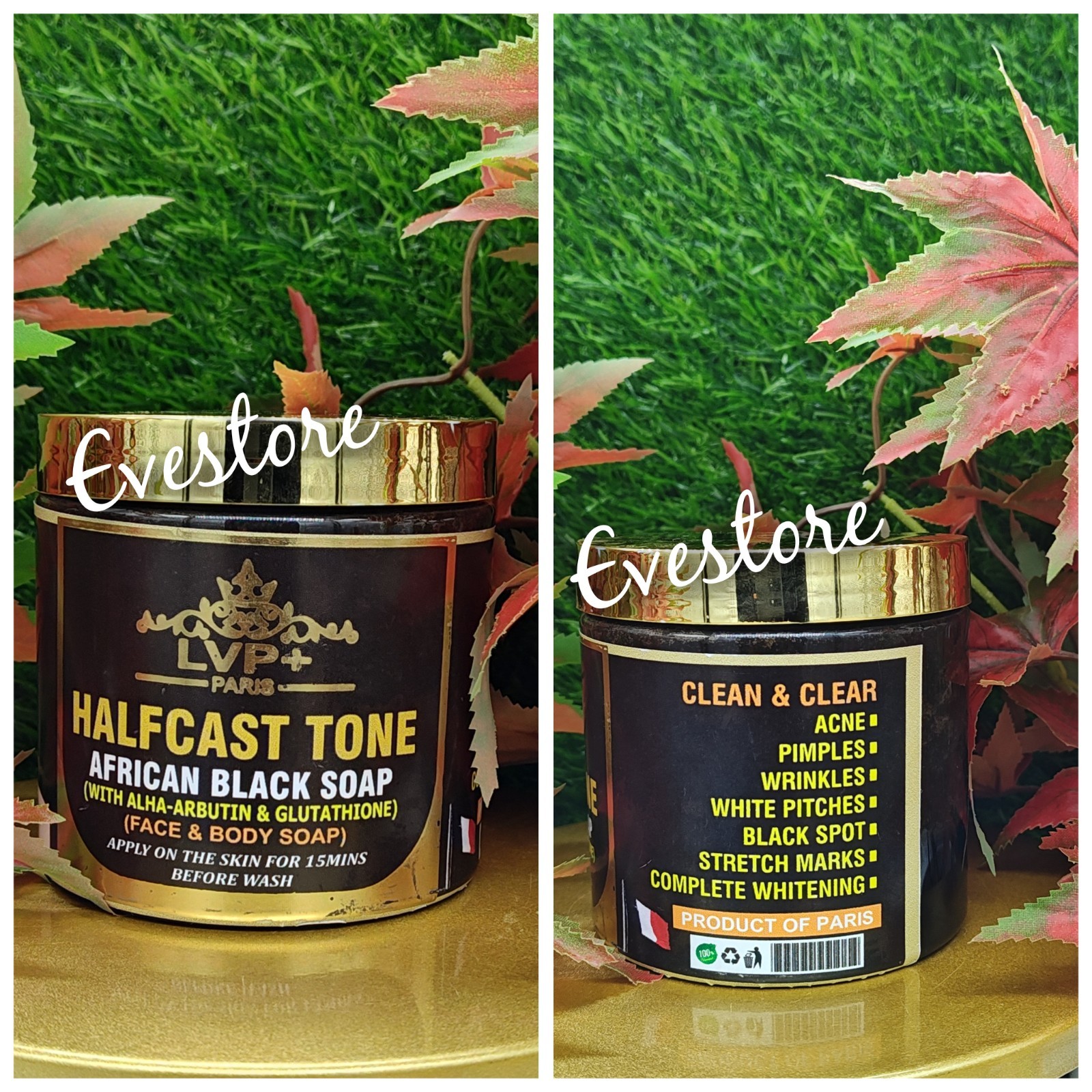 LVP H-C AFRICAN BLACK SOAP WITH ALPH ARBUTIN & GLUTATHION
