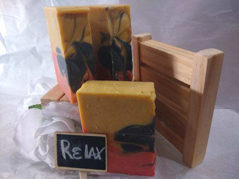 Egyptian Musk Soap Handmade, Shea Honey, Mango, Activated Charcoal, 1 Soap Bar