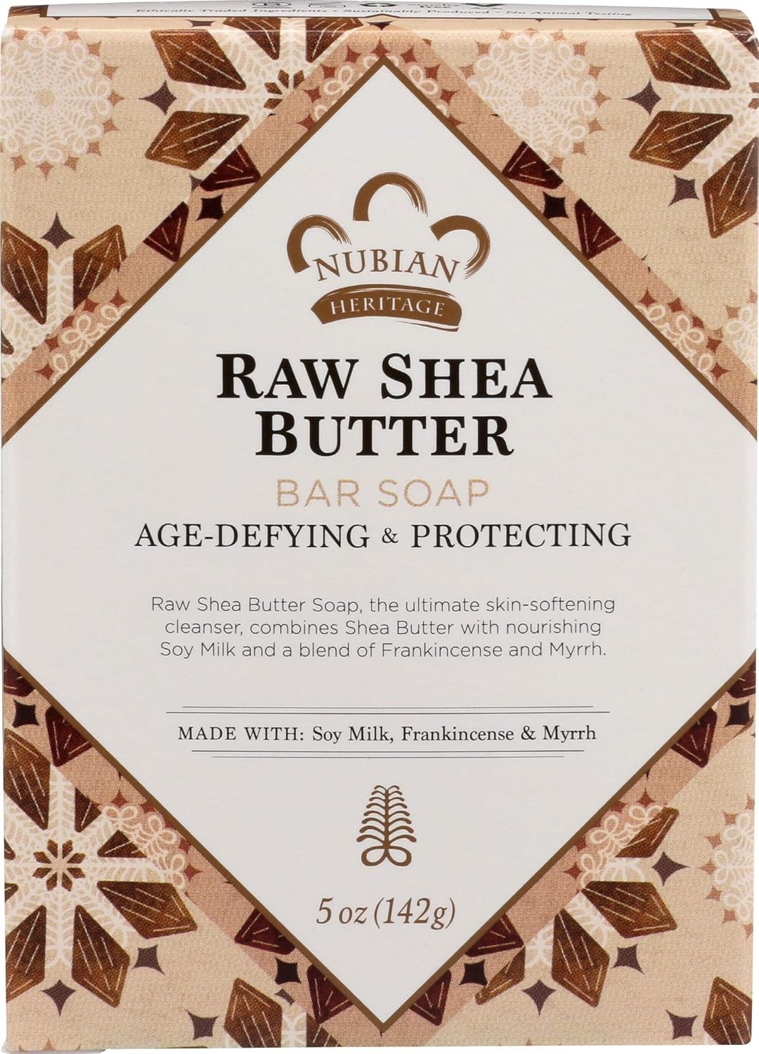 Luxurious 5 Oz Bar Soap with Raw Shea Butter, Frankincense & Myrrh Infusion