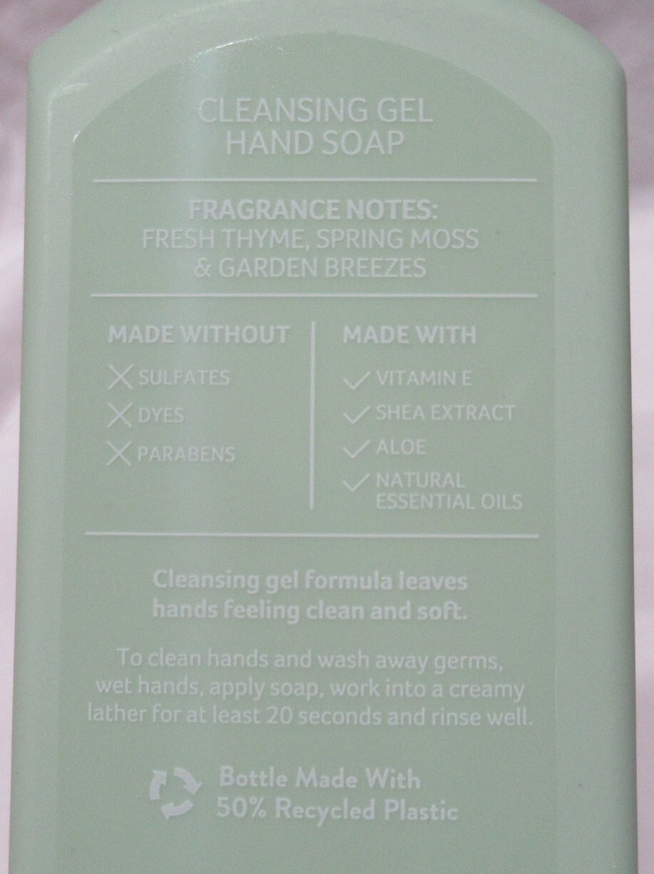 Bath & Body Works Cleansing Gel Hand Soap Lot Set of 2 GARDEN THYME