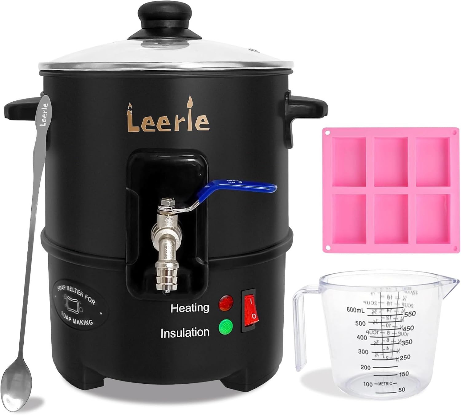 S4 Soap Melter, 8Lbs Soap Base Melting Pot with One-Touch Start & Heating Cor…