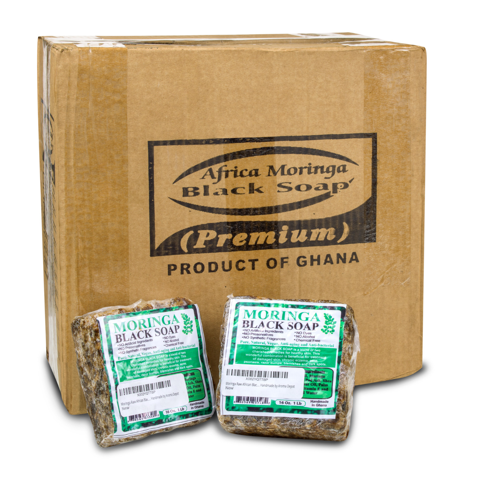 Raw African Black Soap 5 lb. Organic Unrefined Top Quality Natural Wholesale