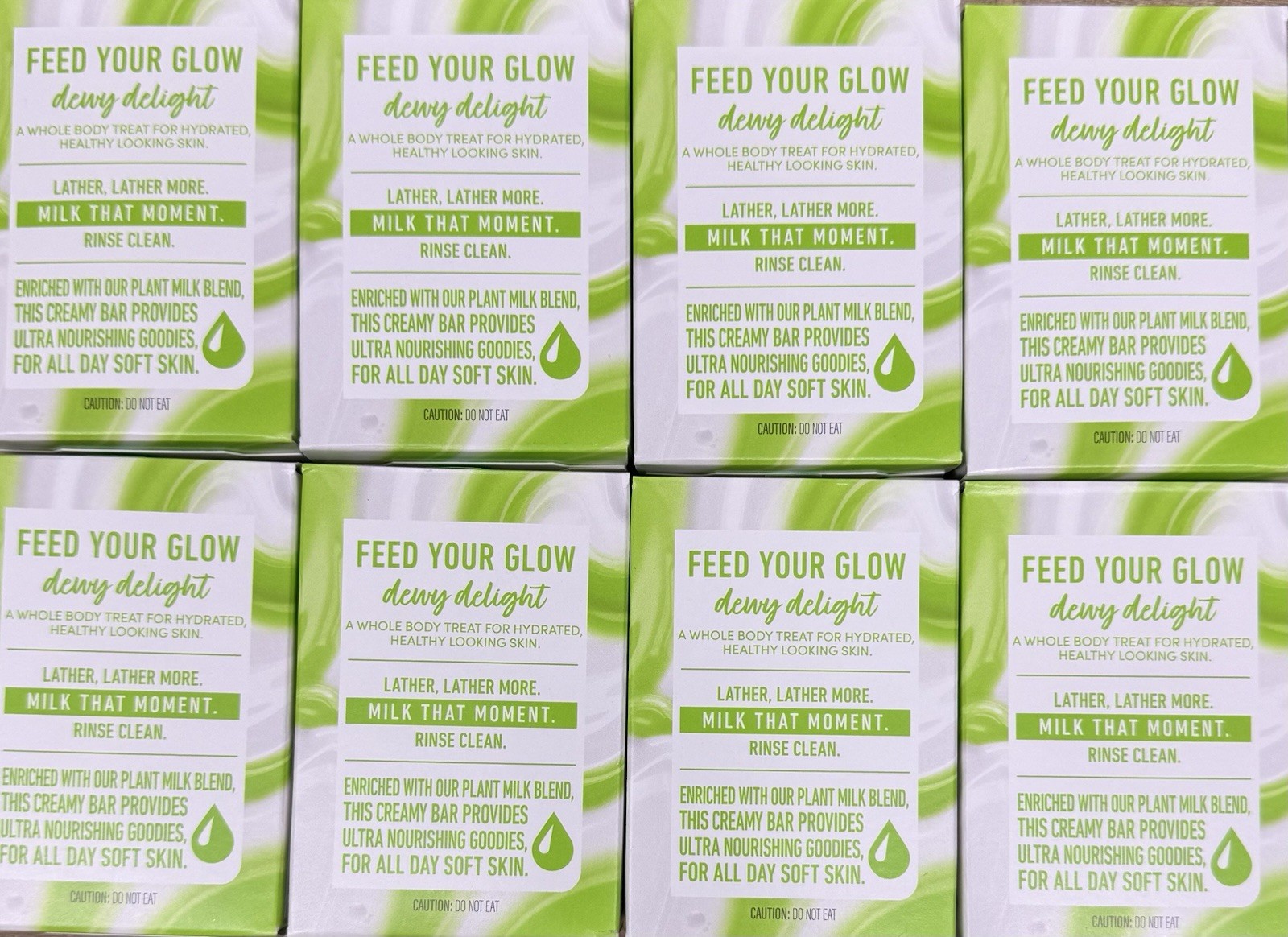 8 Bars Dove Soap Plant Milk Cleansing Bar Soap Almond Milk & Green Apple