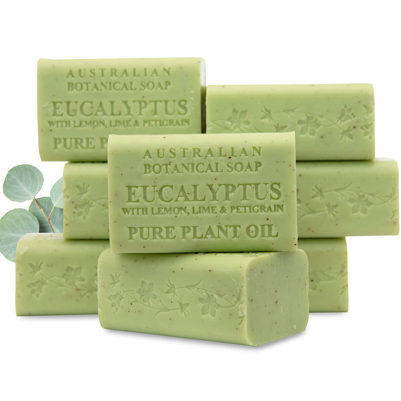 Australian Botanical Soap 6.6 OZ Eucalyptus Lime Lemon Pack of 8