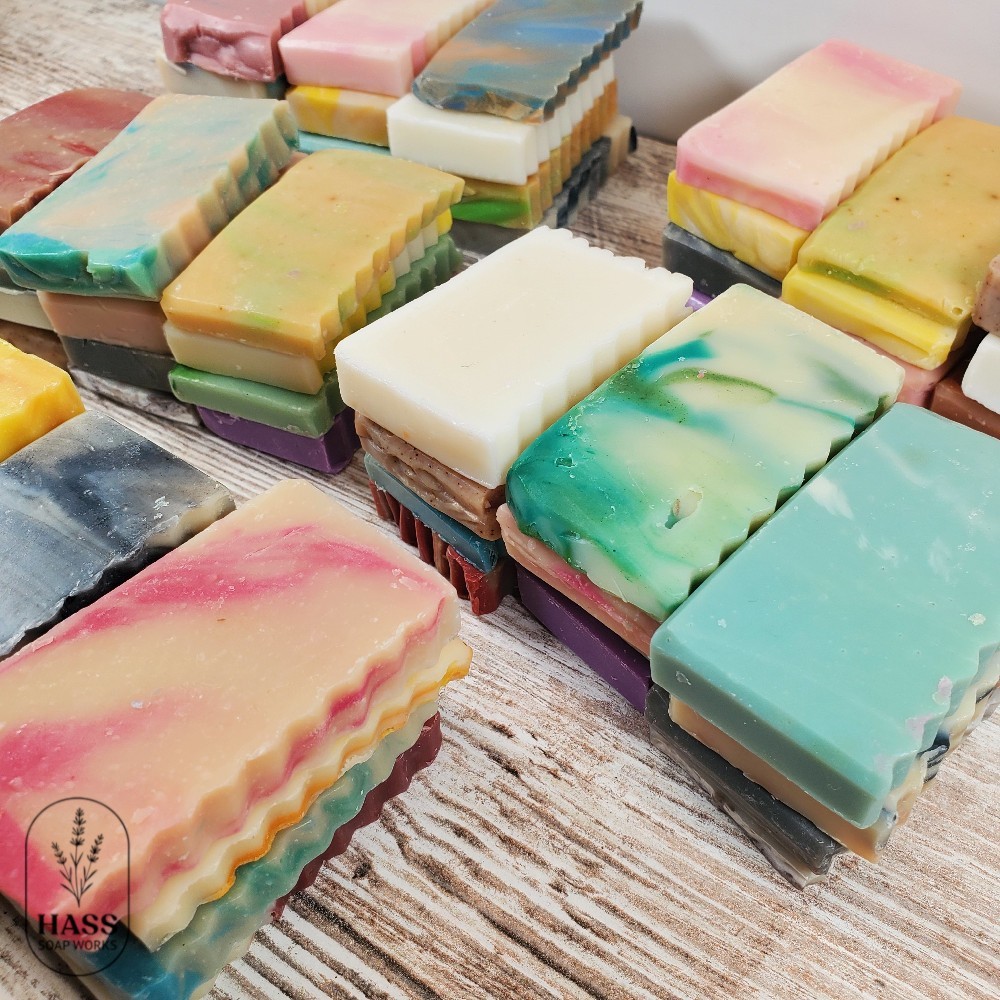 Handmade Bar Soap Samples Ends Assorted Scents Cold Process Natural Bars 12oz