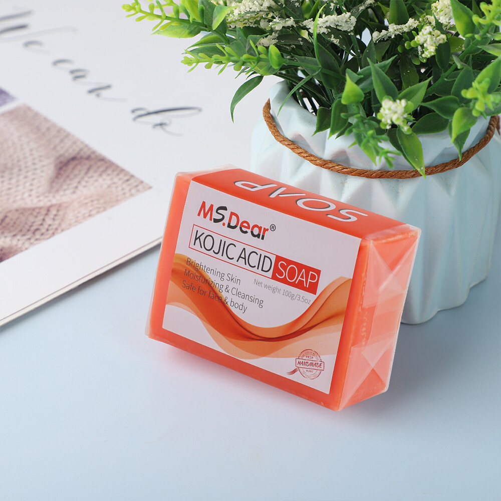 2Pcs Kojic Acid Soap Acne Dark Spot Remover Skin Lightening Whitening Face Body