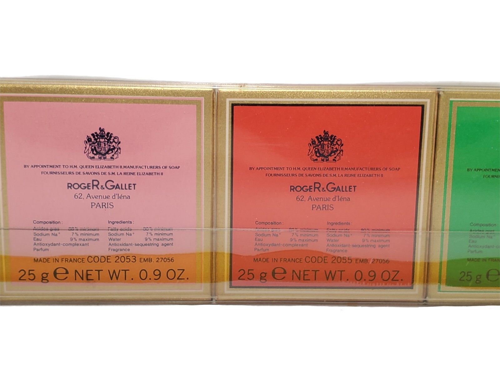 (8) Vtg ROGER & GALLET Guest Soaps Pack 0.9oz Each Luxury Paris New Old Stock
