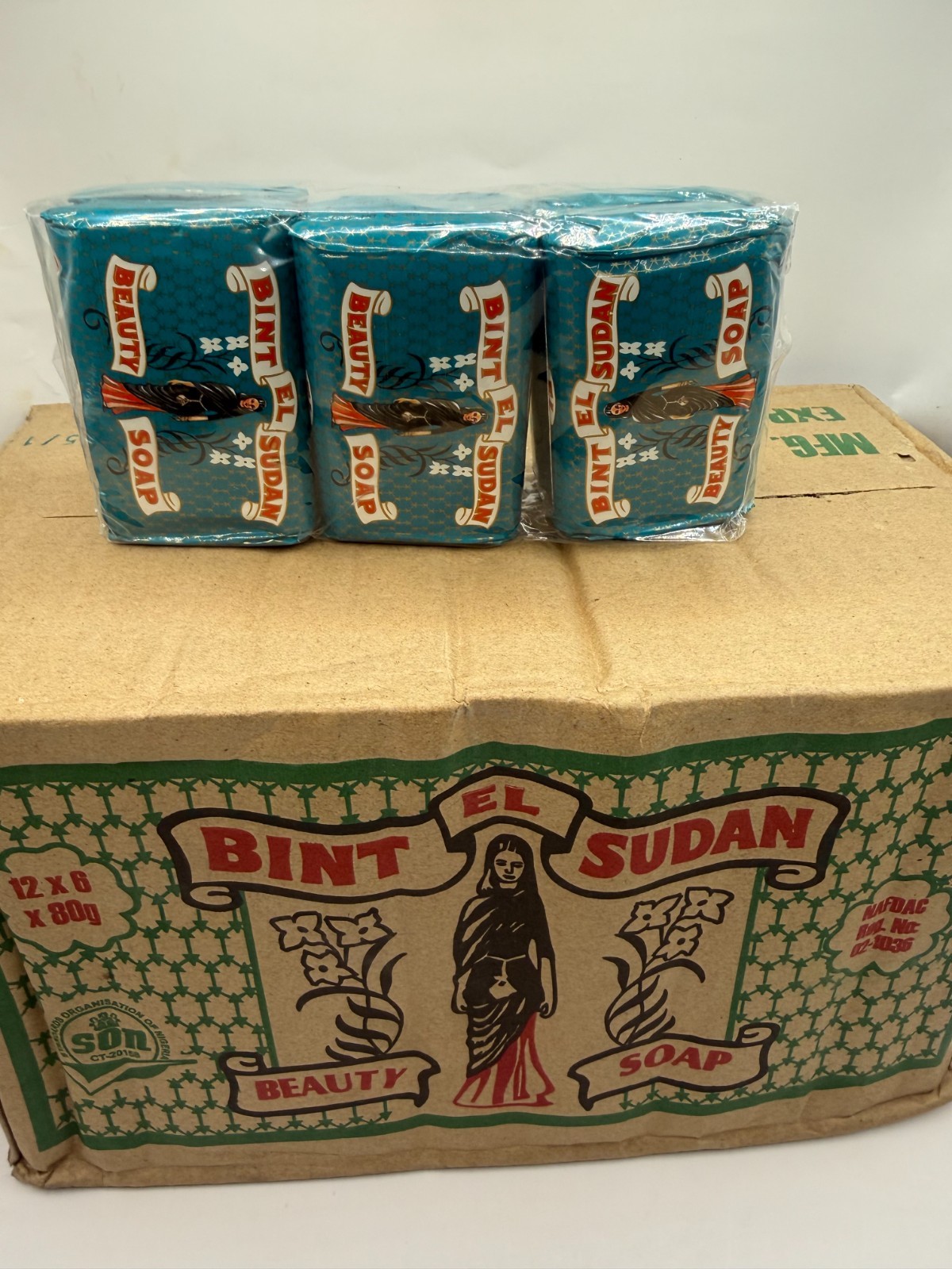 BINT EL SUDAN BAR SOAP 80G. Case of 72 Pieces (72 x 80G)