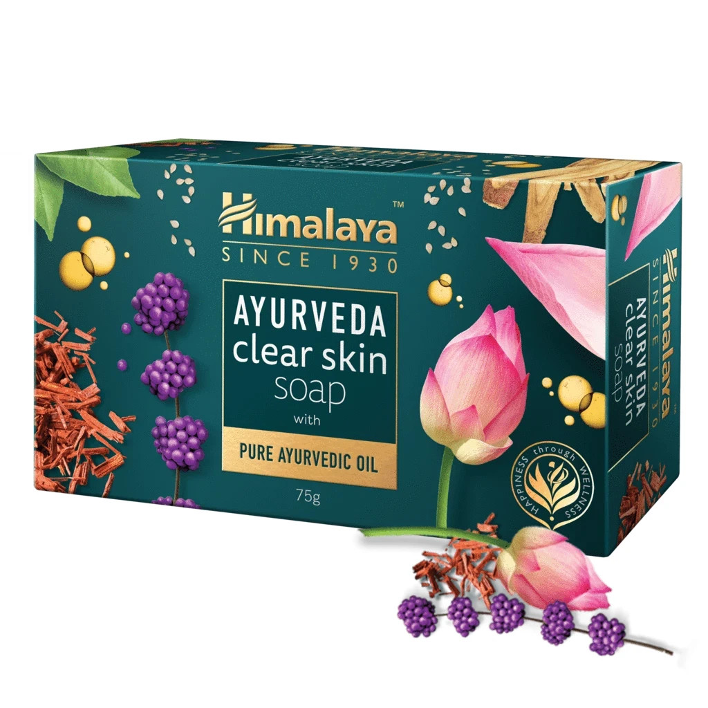 Himalaya Herbals Ayurveda Clear Skin Soap 75 Grams with Kanaka Oil Free Ship USA
