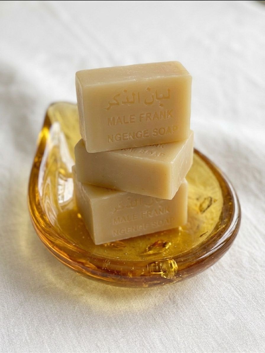 Organic Natural Male Frankincense Soap Bar Handmade Pure Skin Clarifying Anti-Ag