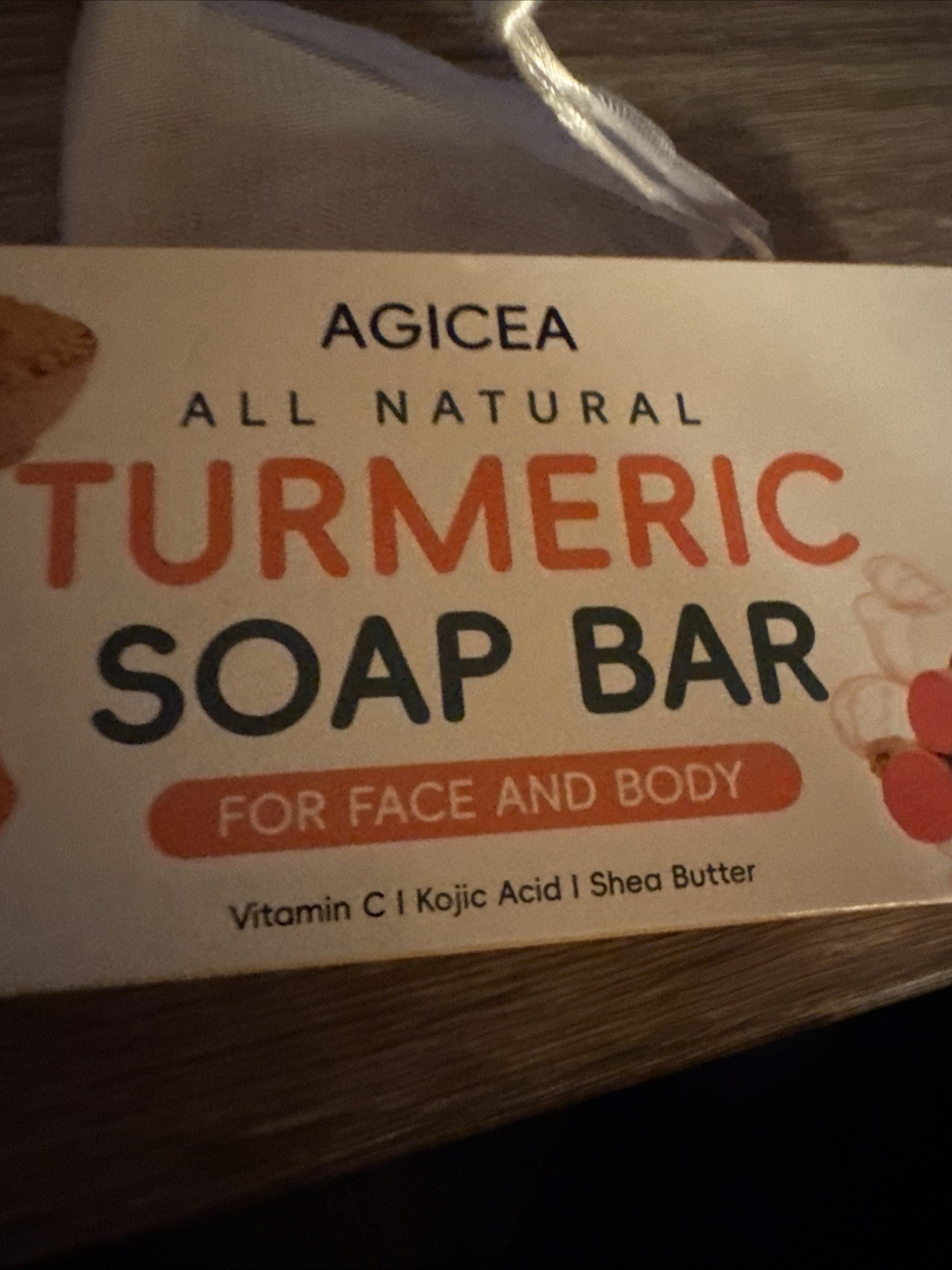 Turmeric Soap Bar for Face and Body 5.29oz, Handmade Cosmetic Soap Jabon Curcuma