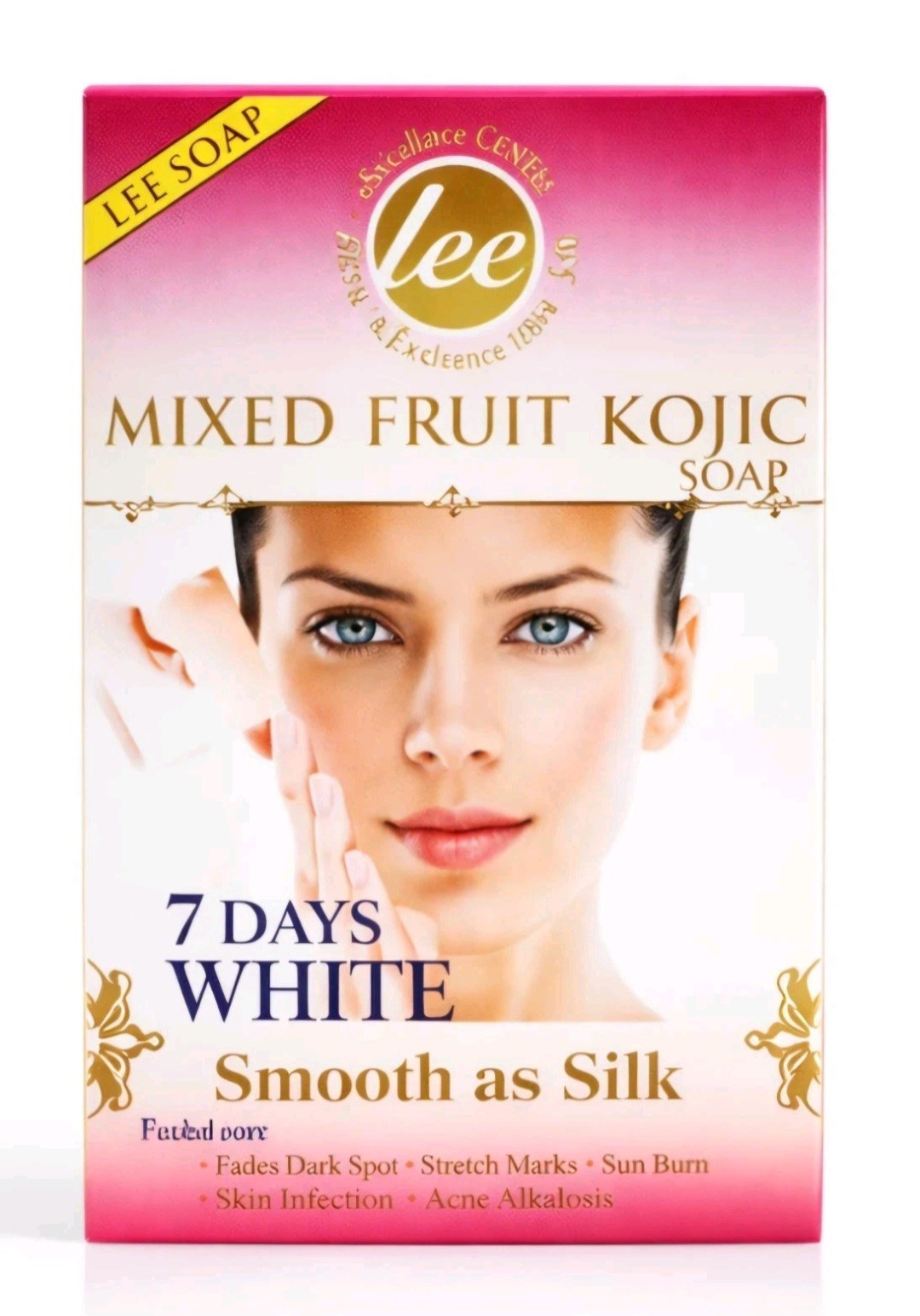 Lee Mixed Fruit Kojic Acid 7 Days White Bar Soap 160gm