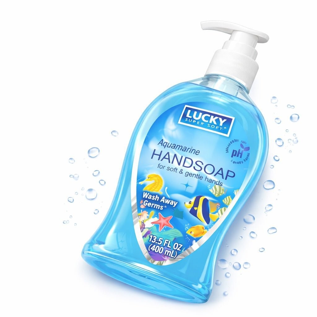 13.5 oz Aquamarine Hand Soap – Gentle Moisturizing Antibacterial Wash