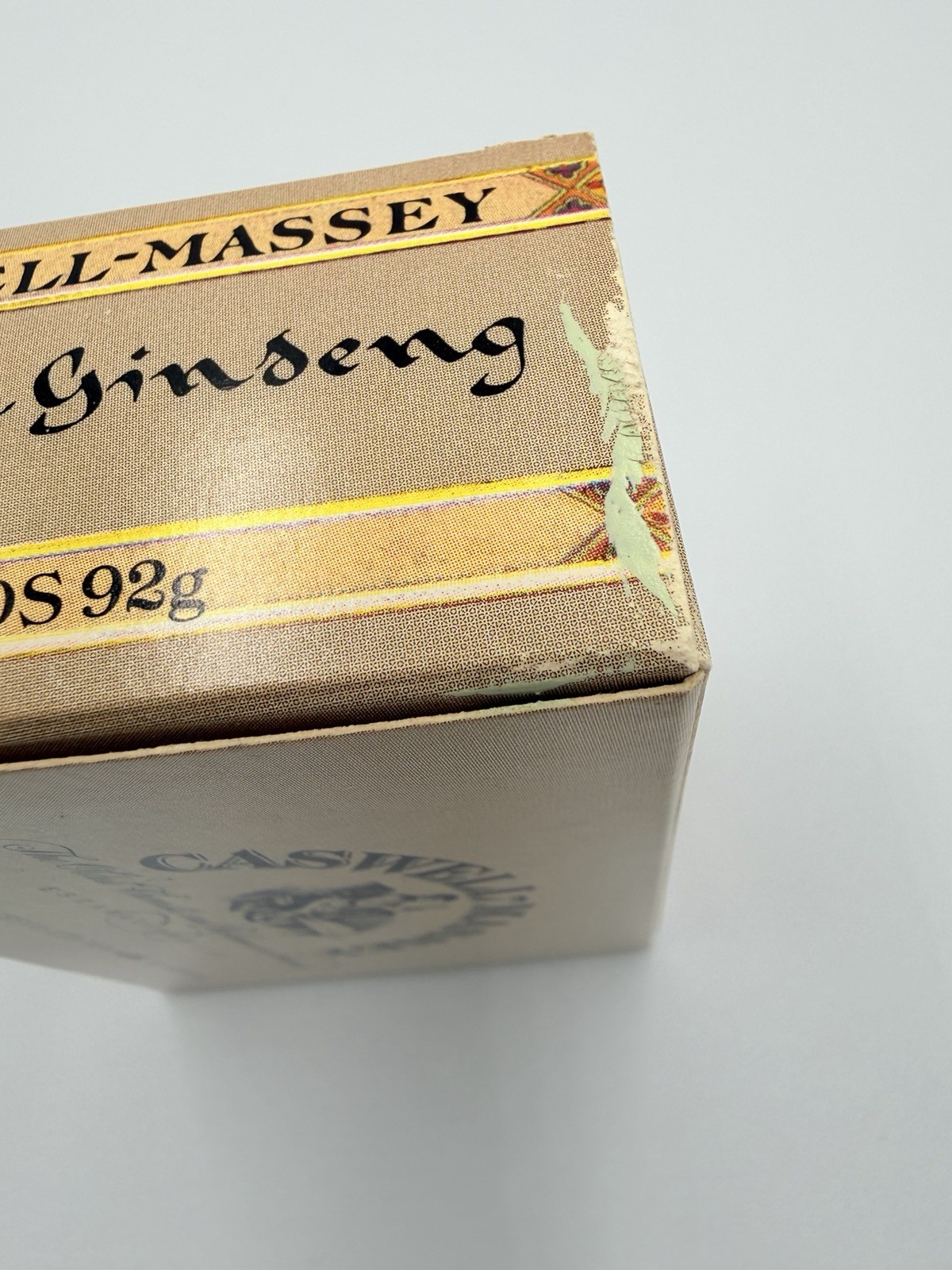 Caswell Massey Ginseng Soap Bar 3.25 Oz Vintage Lot of 2