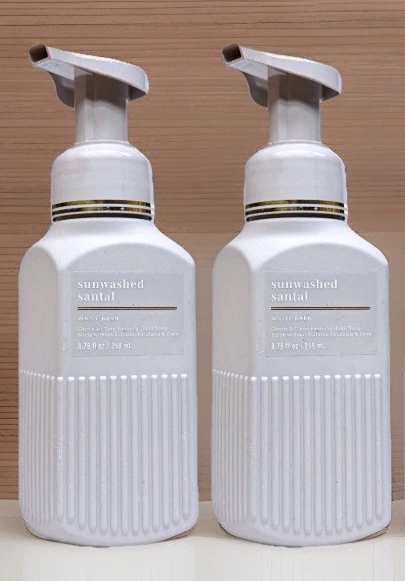 LOT OF 2 Bath & Body Works SUNWASHED SANTAL Gentle Foaming Hand Soap 8.75 oz NEW