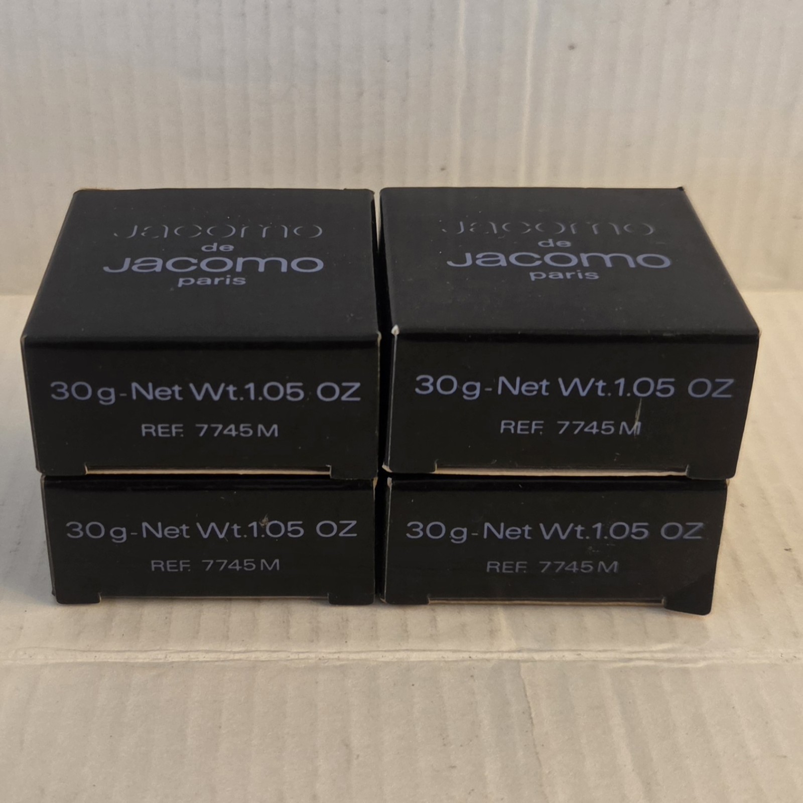 Lot of 4 Jacomo de Jacomo Paris 1.05 oz x4 Mini Soap New in Box Old Stock