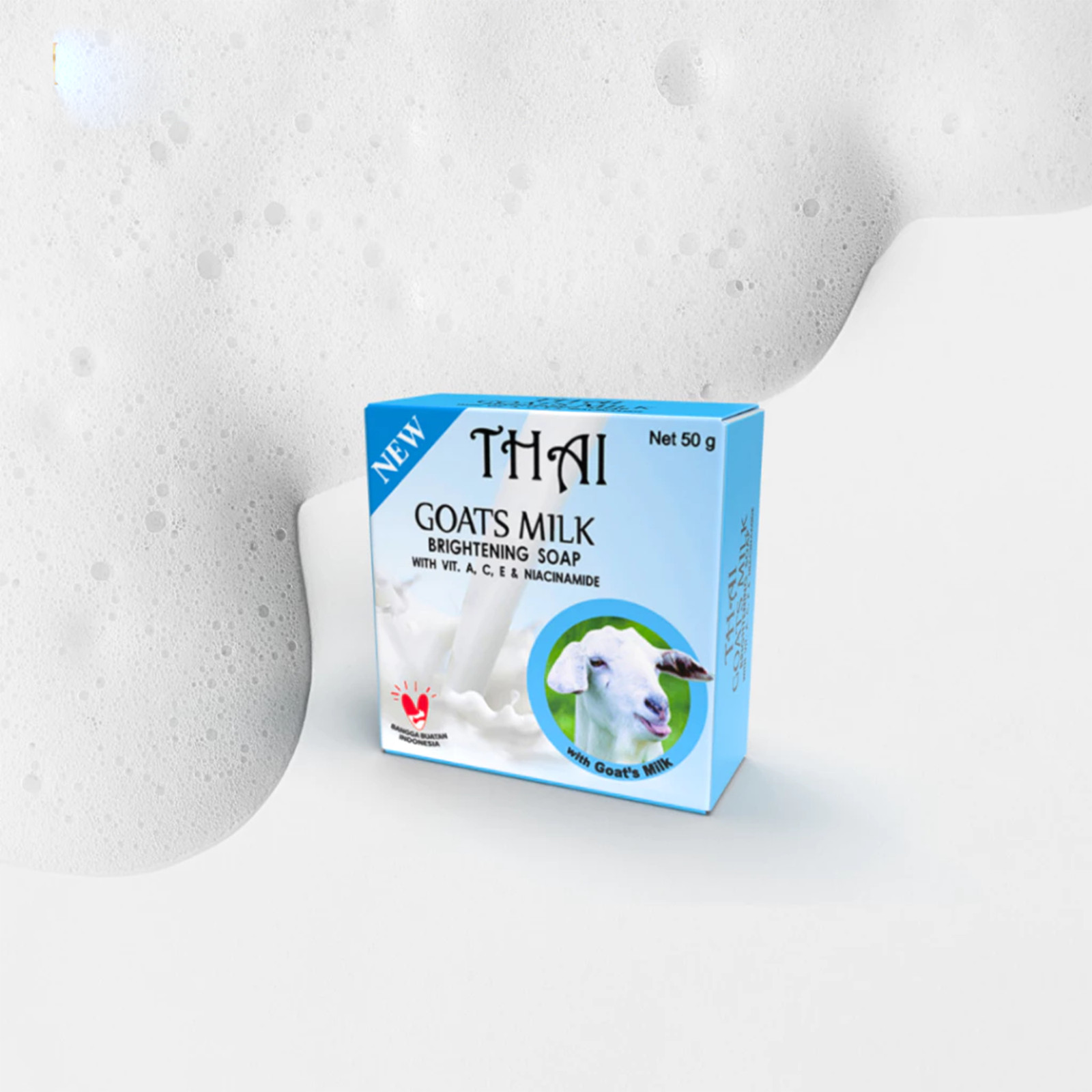 10Pcs Thai Goat Milk Soap Bar Skin Brightening Whitening Moisturizing Face Body