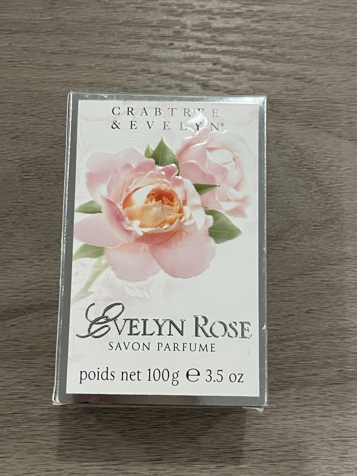 Vintage Crabtree Evelyn Evelyn Rose Perfumed Bath Soap 3.5 Oz Single NEW