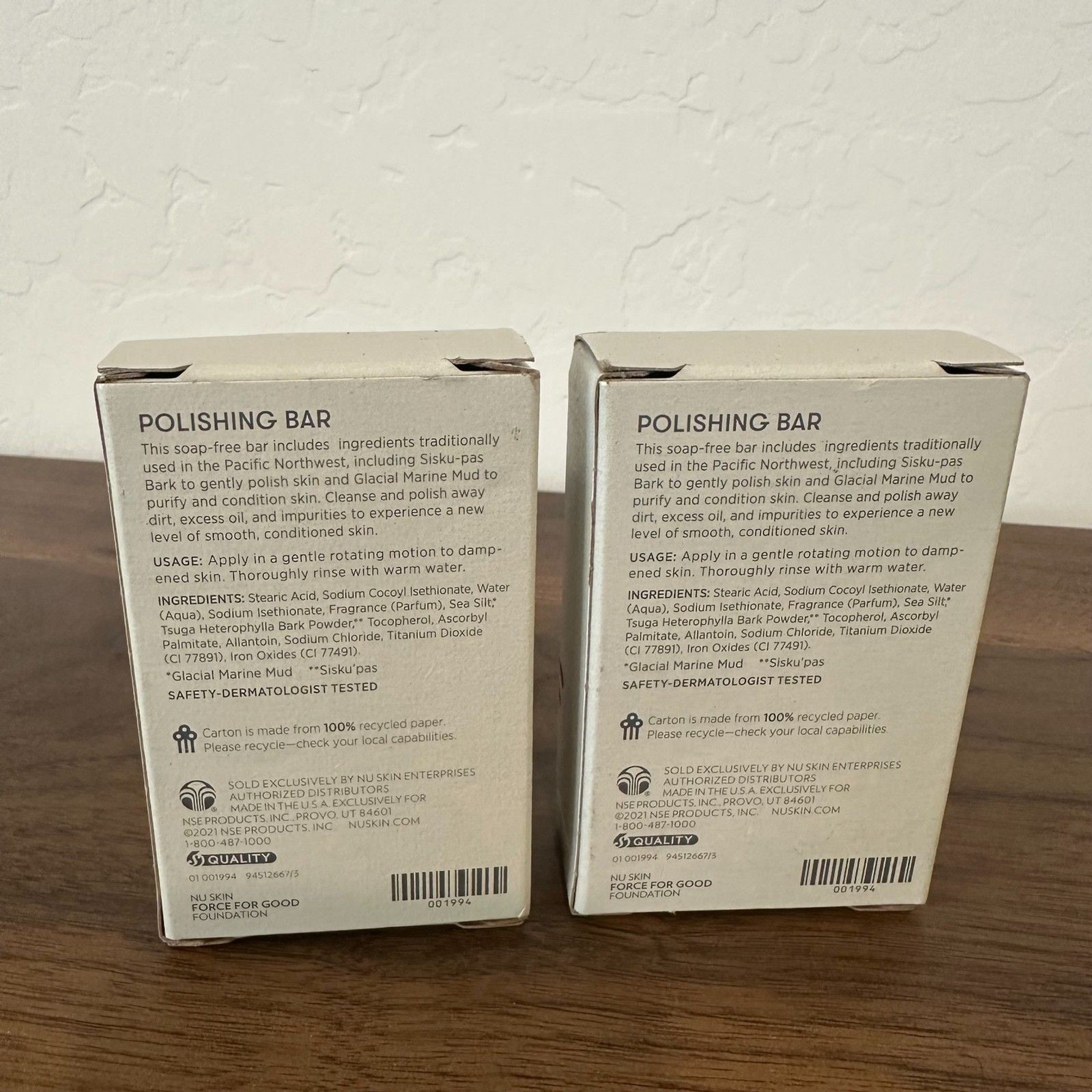 Nu Skin Epoch Polishing Bar 3.4oz 2 Pack