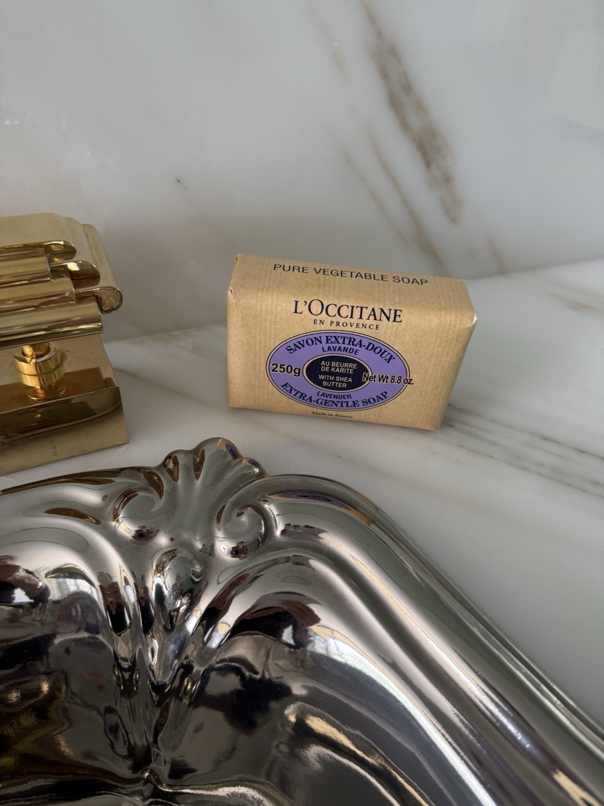 L’Occitane Shea Butter Lavender Etta Gentle Soap 8.8 Oz New