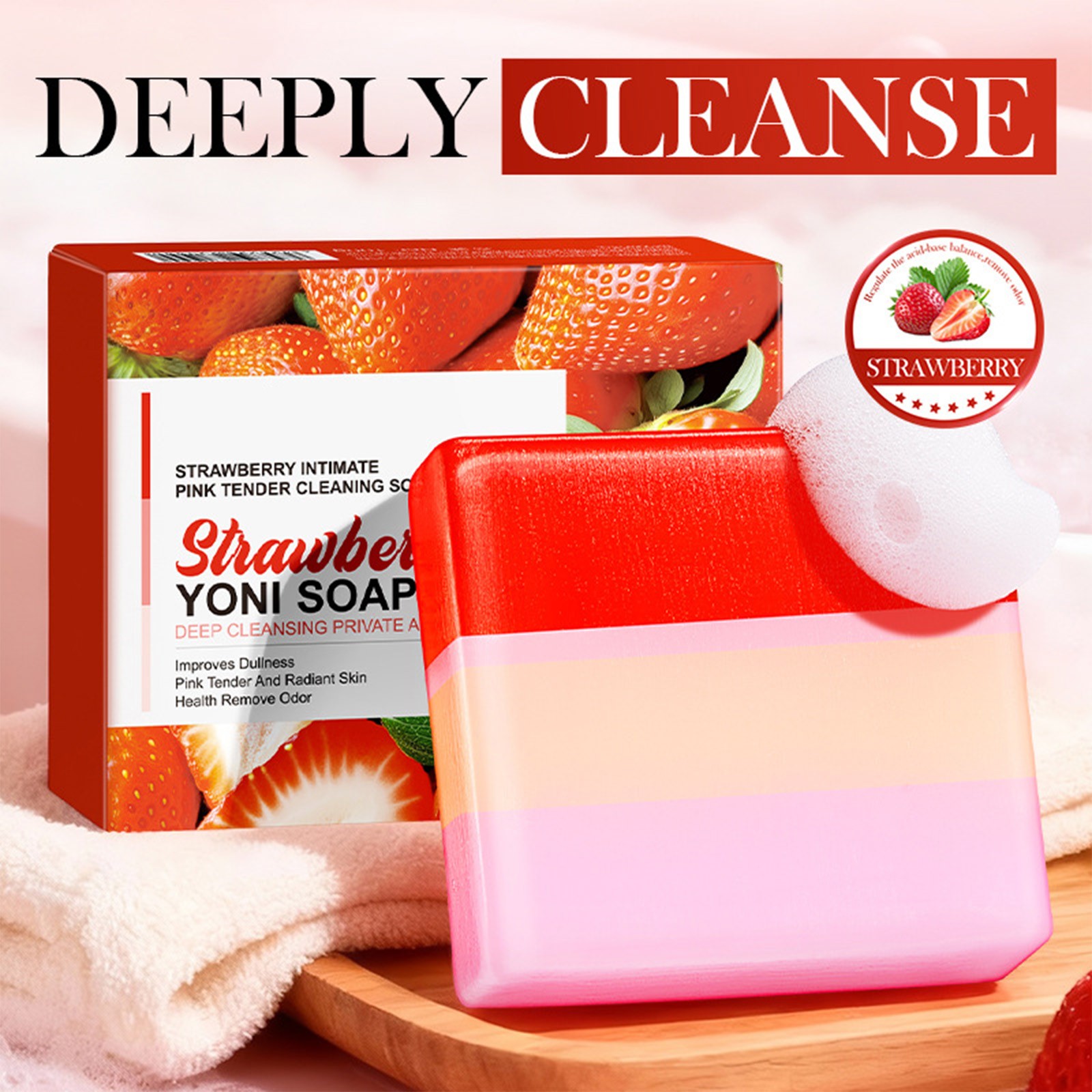 Women Tri Color Cleaning Soap Improve The Dull Skin 100g Improve Dullness