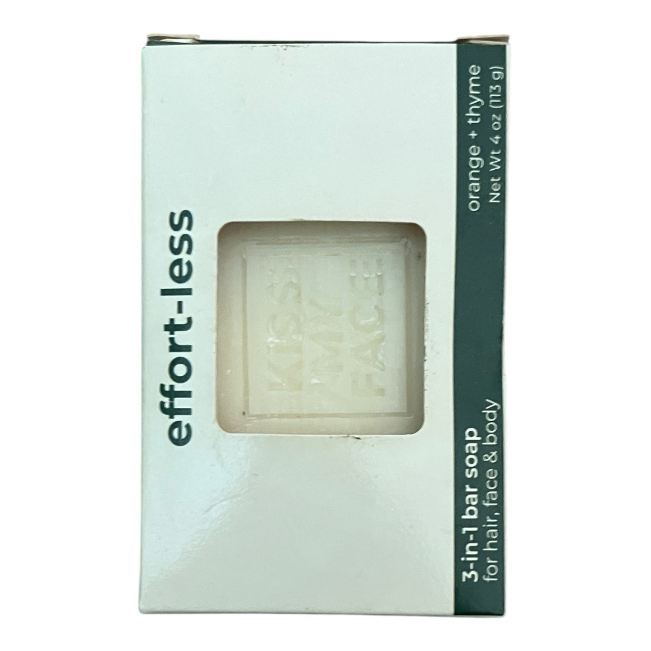 Effort-Less 3-in-1 Bar Soap, Orange + Thyme, 1 Bar, 4 oz (113 g)