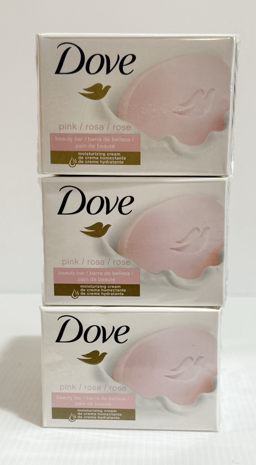 DOVE Beauty Bar Deep Hydration PINK 4 Oz. (113g) Each ~ Lot Of 12 NEW ~ SEALED