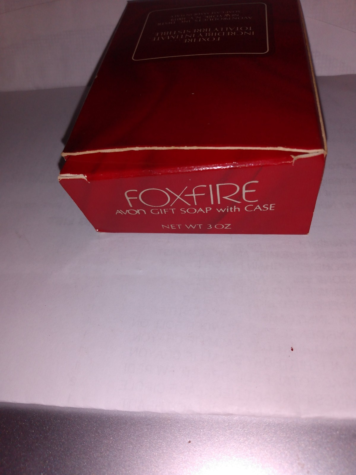 AVON FOXFIRE GIFT SOAP AND CASE