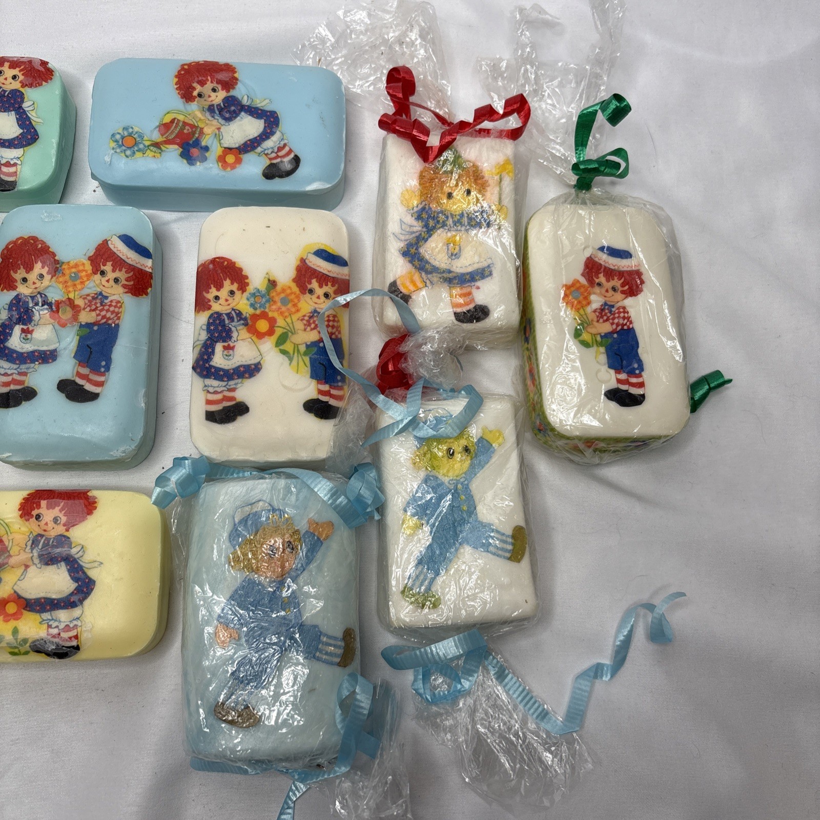 Vtg Katherine Gray Raggedy Ann & Andy Lot Of 14 Bar Soaps Collectible Unused