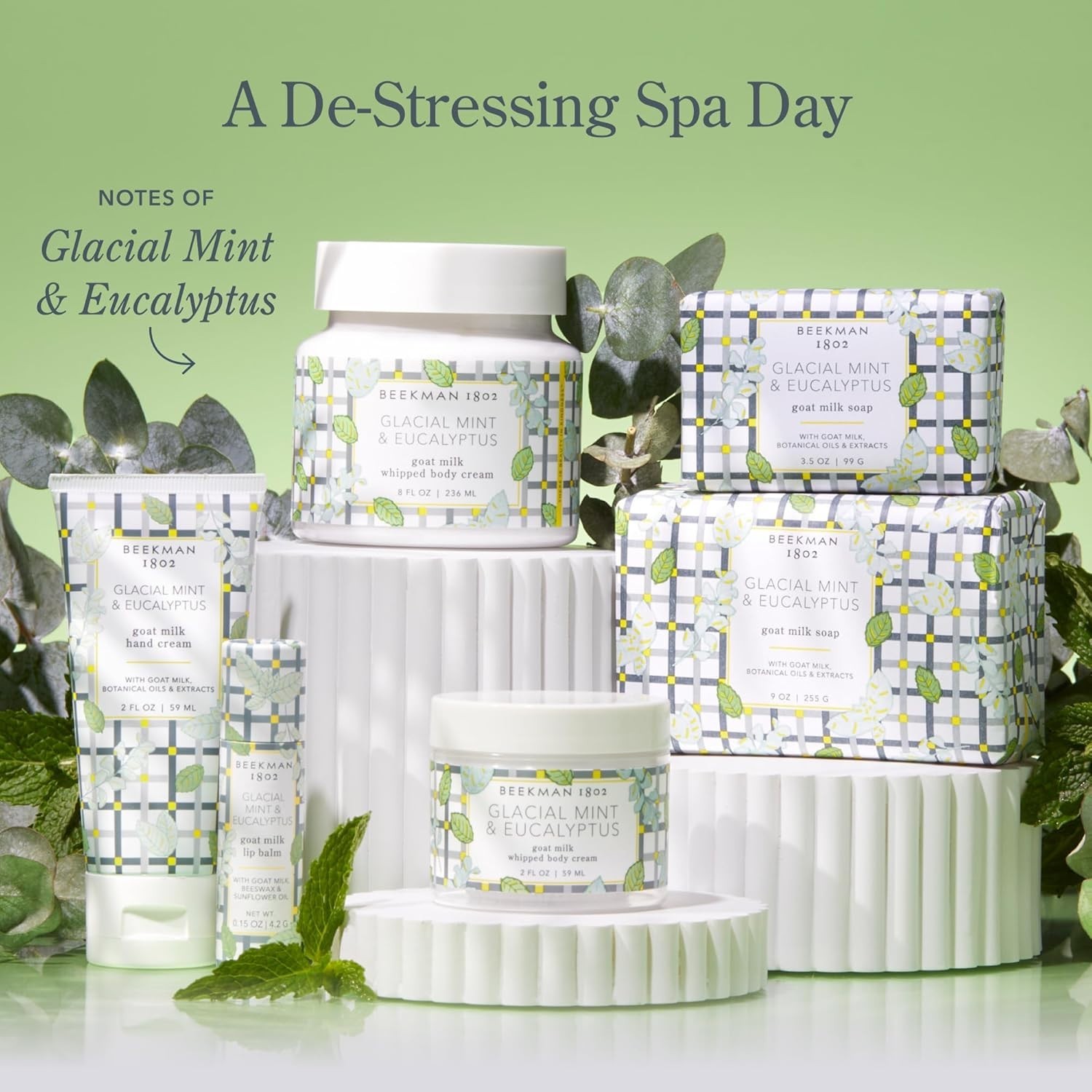 Triple-Milled Goat Milk Soap with Shea Butter – Hydrating Eucalyptus & Mint