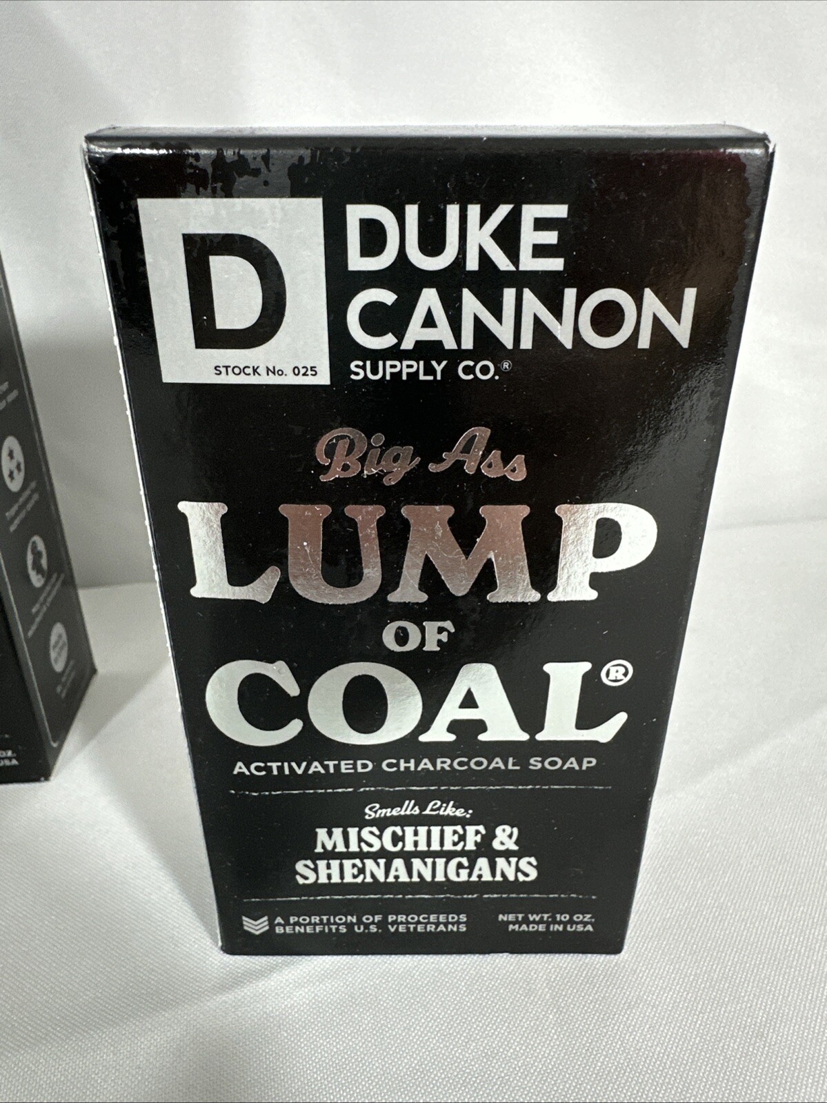 4 Duke Cannon Supply Co. Big Ass Lump of Coal Activated Charcoal Soap 10 oz ea