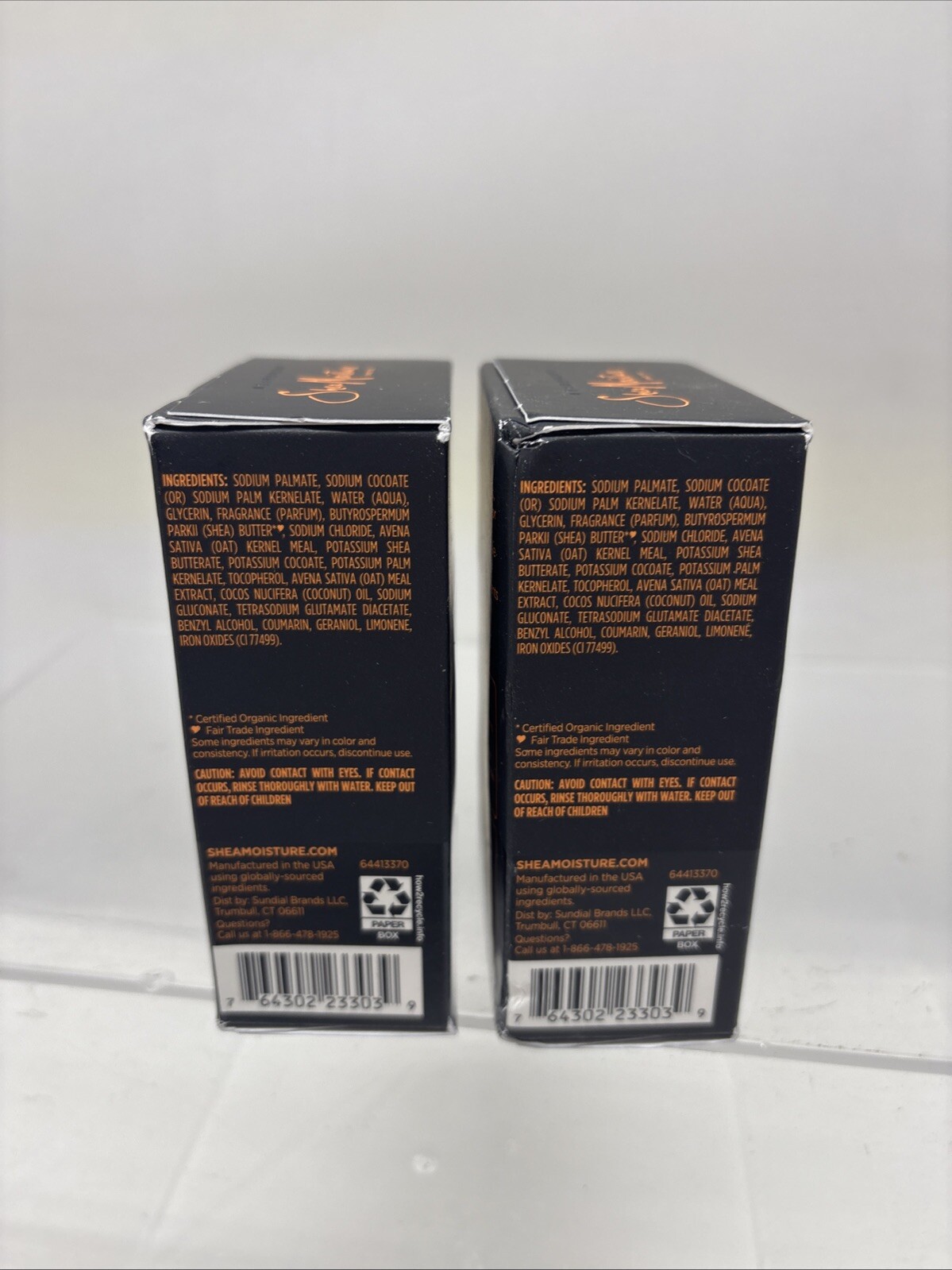 2 X RAW SUGAR Eco Body Bar SHEA + RICE FLOWER * VEGAN (B37