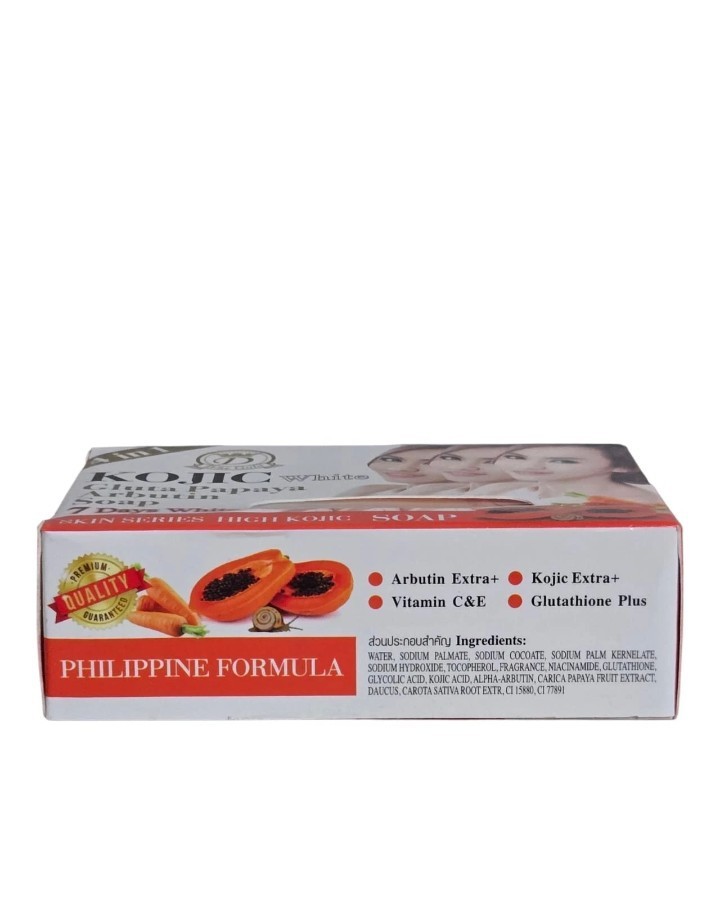 Authentic Kojic Gluta Papaya Arbutin 7 Days Soap Lightening Whitening New Result
