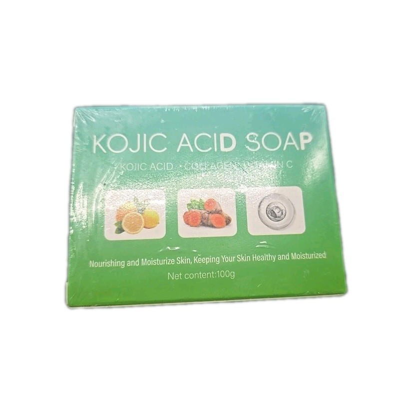 6x Kojic Acid BRIGHTENING Soap Bars Turmeric, Vitamin C & Collagen 100g EXP-2027