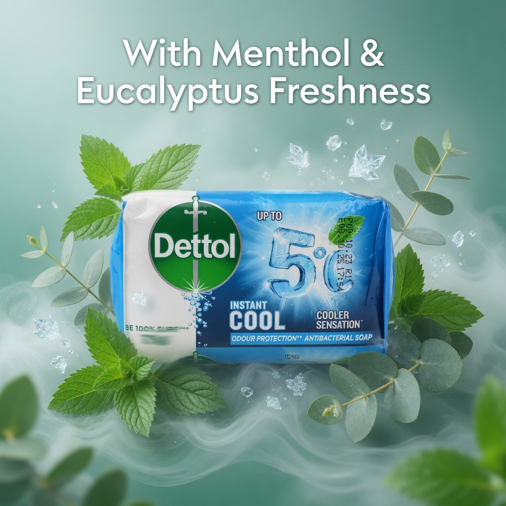 Dettol Antibacterial Cooling Soap 110g | Buy 2 Get 1 Free | Fresh Body Care
