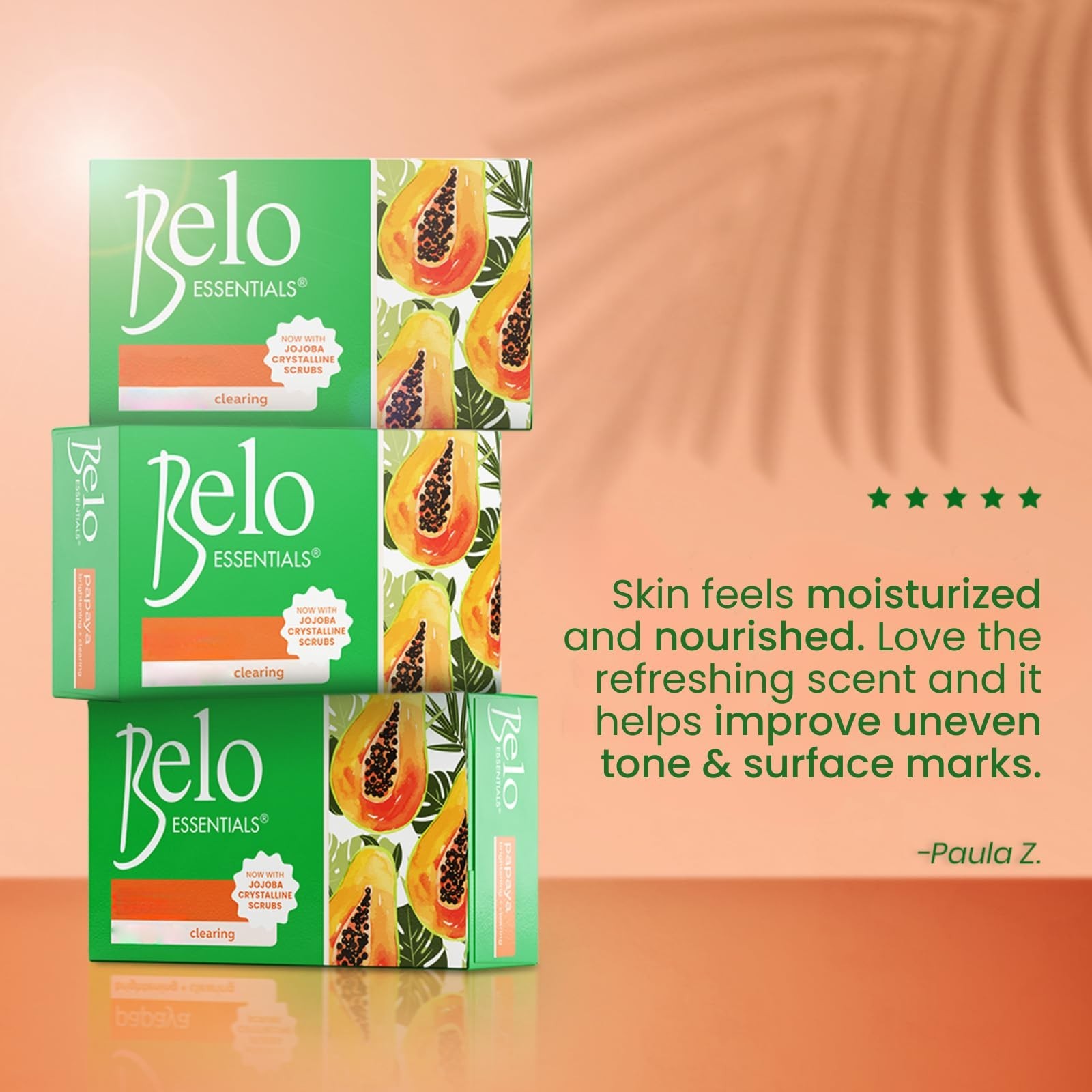 Belo Essentials Cleansing Soap Bar Gentle Exfoliating Soap – 135g