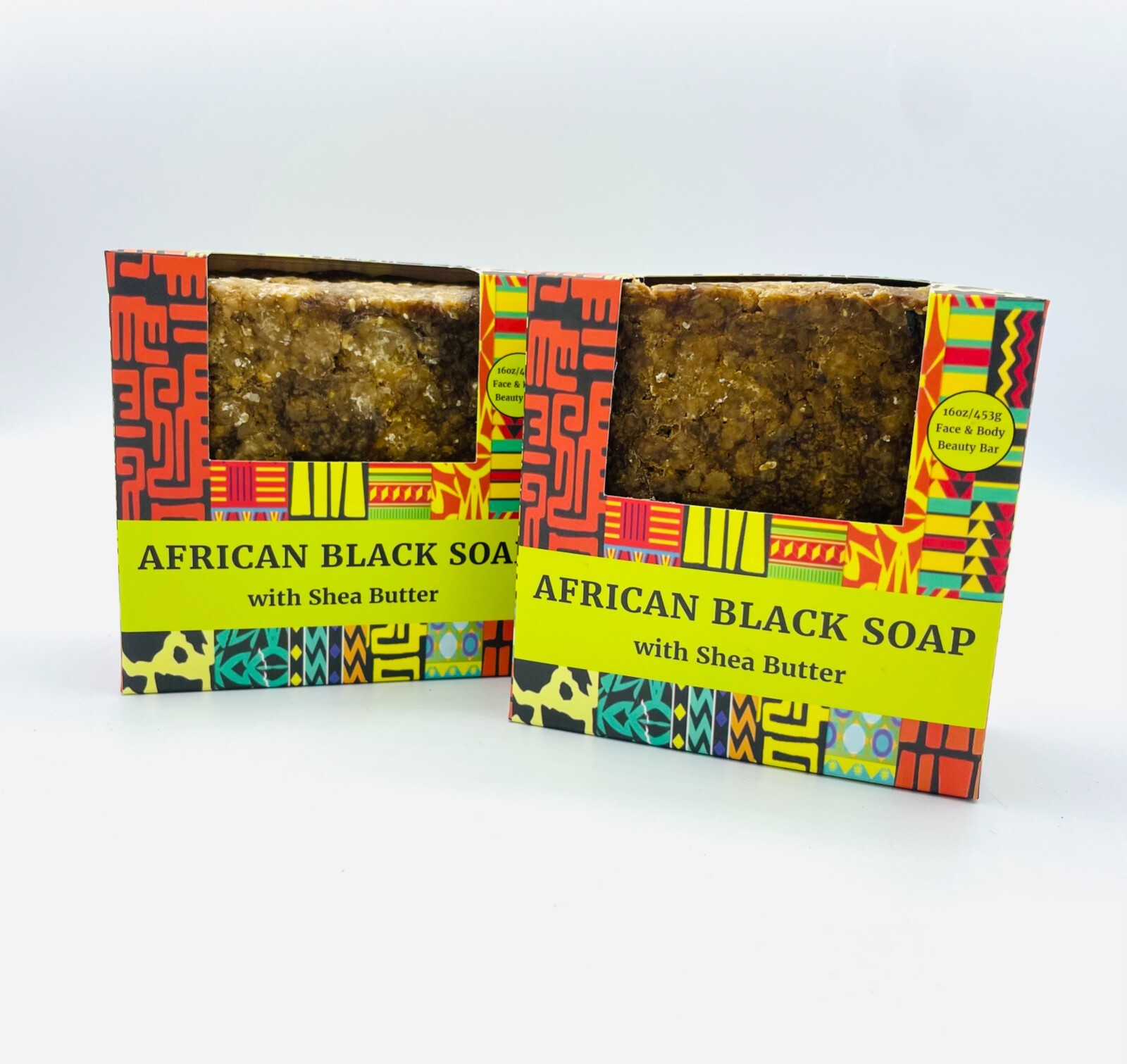2x Raw African Black Soap PREMIUM QUALITY Organic 100% Pure Natural Ghana 2x 1Lb