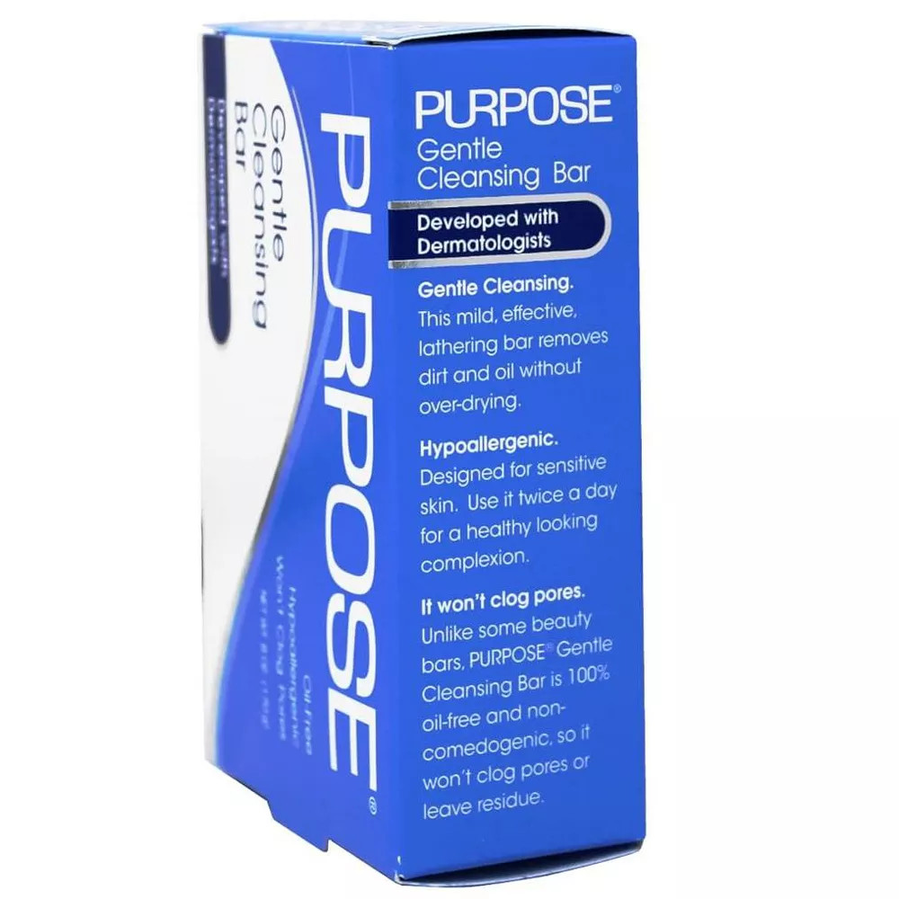 Purpose Gentle Cleansing Bar Soap Hypoallergenic Oil-Free 1 Ct 6 Oz Pack of 12