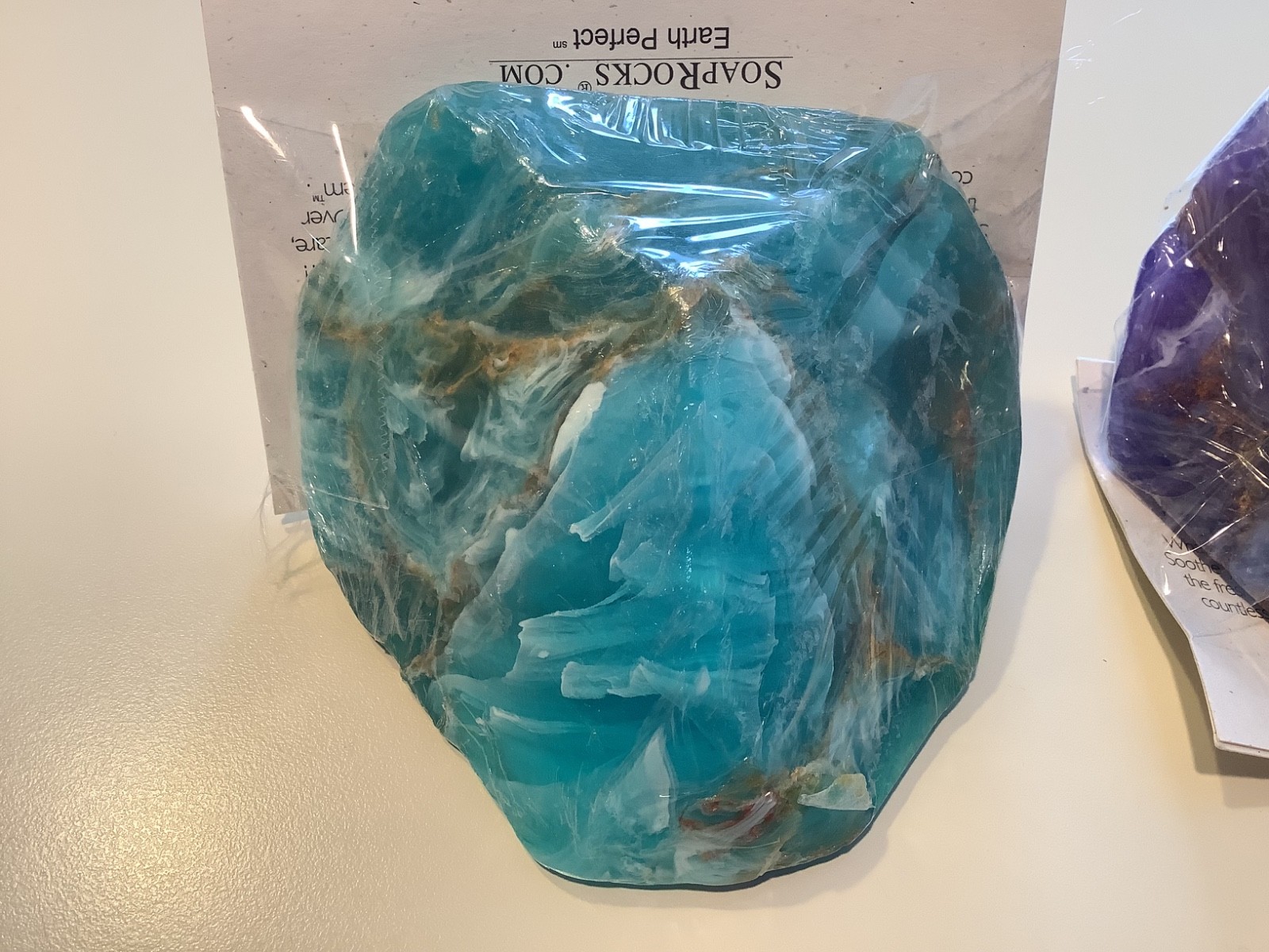 Soap Rocks – Azurite Malachite & Blue Agate Purple and Blue Lot 2 New Sealed