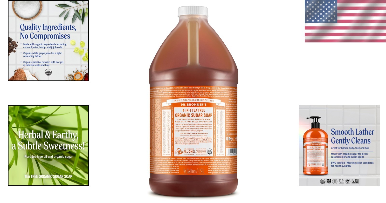 Fair Trade Organic Sugar Soap – Tea Tree